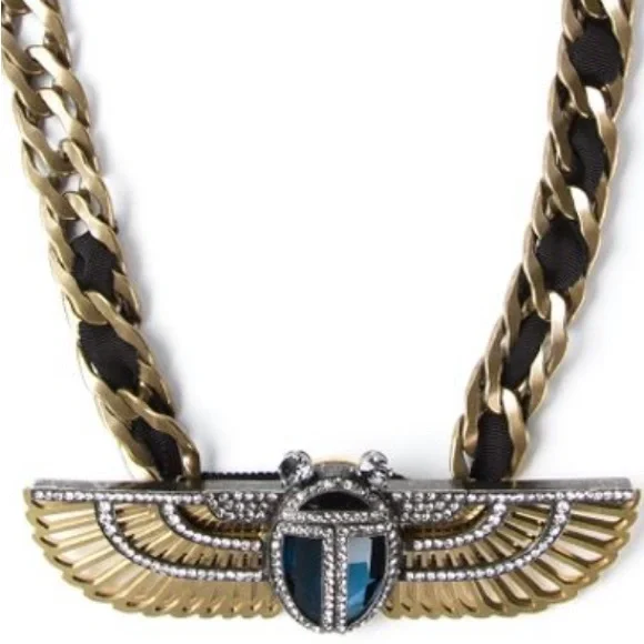 Lanvin Scarab Beetle necklace. - Picture 8 of 8